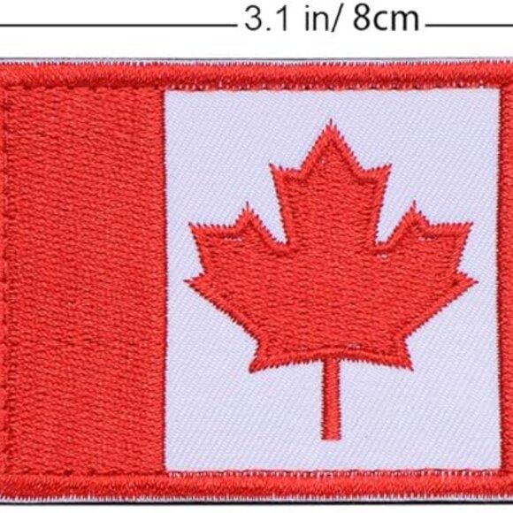 Baseball Cap CANADA Flag Hat with 1 Unique Embroidered Canada -Themed Patches - Picture 9 of 9